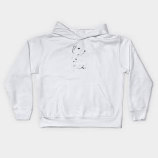 White Wolf in the Snow Kids Hoodie